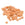 Beads wholesaler  - Beige Orange Sew-on Cup Sequins 5mm - Hole 1mm (10g)
