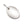 Beads wholesaler  - Oval charm pendant with engraved 925 silver ring - 7x5.5mm (1)