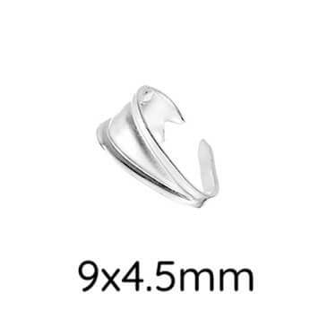 925 Sterling Silver Bail 9x4.5mm - Post: 1.5mm (1)