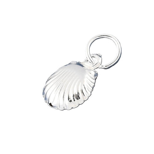 Buy Scallop Shell Pendant 11x8mm Sterling Silver - Hole: 2.8mm (1)