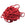 Beads wholesaler  - Hand-stitched natural silk cord - raspberry red dye - 2mm (1m)