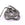 Beads wholesaler  - Hand-stitched natural silk cord - steel grey 2mm (1m)