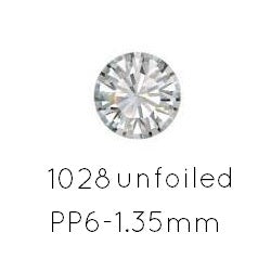 Austrian Crystal 1028 Xilon Chaton Crystal Unfoiled PP6-1.35mm (1440)