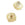 Beads Retail sales Bead caps 8mm Golden Metal - Hole 1.2mm (2)