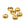Beads wholesaler  - Flower bead cap -Gold-tone brass 8mm - Hole: 1mm (6)