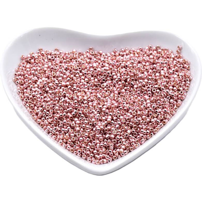 ccpf552 - Toho Seed Beads 15/0 Galvanized PF Sweet Blush Rose Gold (5g)