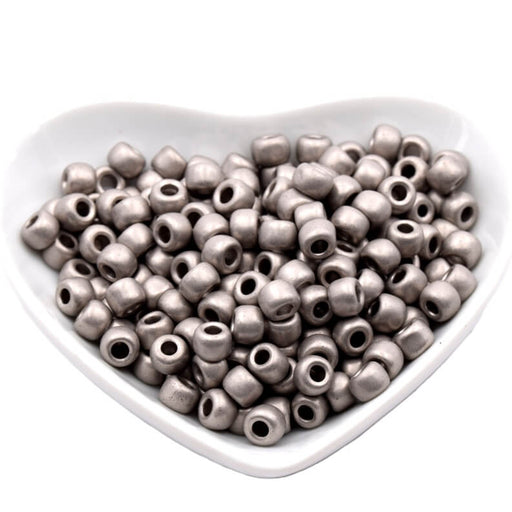 Buy cc566 - Toho 3/0 Metallic Frosted Antique Silver seed beads (10g)
