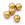 Beads wholesaler  - Round resin bead 14mm - gold-bronze - Hole: 1.8mm (30)