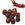 Beads wholesaler  - Round cube resin bead - brown tortoiseshell - 17x16mm - Hole: 2mm (12)