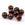 Beads wholesaler  - Round light golden brown resin bead - 15mm - Hole: 2mm (20)