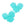 Beads wholesaler  - Neon turquoise resin flower bead 25mm - Hole: 2mm (2)