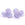 Beads Retail sales Lilac blue resin flower bead 25mm - Hole: 2mm (2)