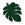 Beads Retail sales Monstera leaf pendant in dark green resin - 40mm (1)