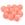 Beads wholesaler  - Pink resin rounded cube bead 17x16mm - Hole: 2mm (12)
