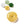 Beads wholesaler  - Donut rondelle glass bead Yellow jade imitation - 10x3.5mm (4)