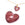 Beads Retail sales Glass Heart Pendant 15x14mm Purple - Hole: 3mm (1)