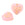Beads Retail sales Heart beads Golden rose glass - 16x18mm - Hole: 1mm (2)