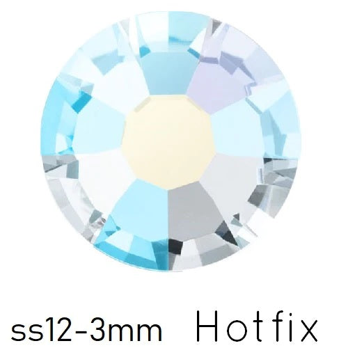 Buy Preciosa Crystal AB flatback Hotfix - ss12-3mm (80)