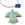 Beads wholesaler  - Green jade pendant bead bird eagle condor 35x25mm (1)