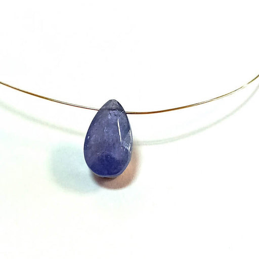 Buy Tanzanite faceted pear drop bead pendant 9-11x7-8mm (1)