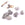 Beads Retail sales Gray raw diamond nugget beads 3-4x2-3mm - hole: 0.4mm (5)