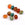 Beads wholesaler  - Large Red Agate Rondelle Beads - Green-Beige Brown 12-13.5x9-10mm - Hole: 1.2mm (5)