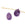 Beads Retail sales Faceted drop pendant in amethyst - 11-12x9mm - Hole: 0.8mm (1)
