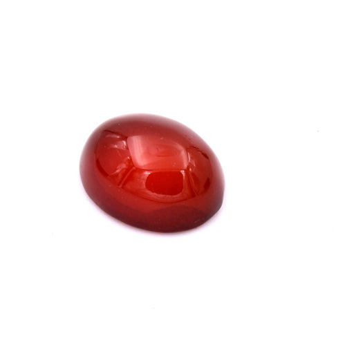 Oval cabochon in red-tinted agate - 10x8mm (1)