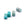 Beads wholesaler  - Cylinder beads in Amazonite 7x5mm - Hole: 0.8mm (4)