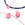 Beads wholesaler  - Flat faceted teardrop pendant jade pink-tinted - 9-10mm - Hole: 0.8mm (2)