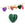 Beads wholesaler  - Faceted Heart Pendant Malachite 13mm - Hole: 1mm (1)