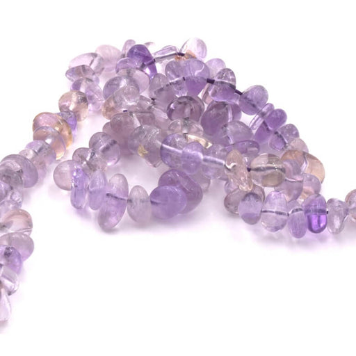 Ametrine rounded chips bead 5-10x3-6mm - Hole: 1mm (1 Strand-40cm)