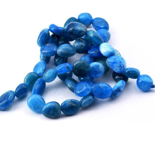 nugget shape beads Rounded apatite - 6-8mm - hole 0.8mm (1 row)