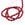 Beads Retail sales Oval rice bead - red tinted howlite 6x4mm (1 strand - 39cm)