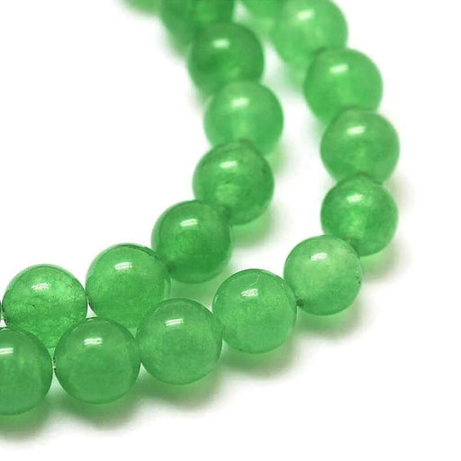 Buy Round beads aventurine 4mm green tinted - Hole 0.8mm (1 strand-37cm)