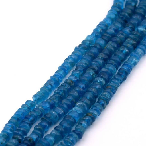 Apatite Heishi Beads 4-5x2-3mm - Hole: 0.4mm (1 Strand - 33cm)