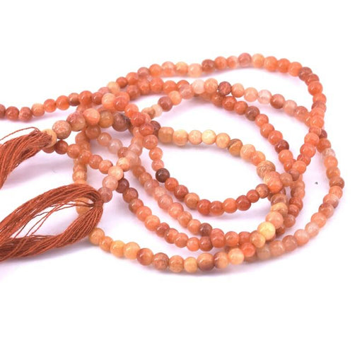 Buy Perle ronde Agate orange 3-3.5mm - trou 0.6mm (1 Fil-33cm)