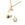 Beads wholesaler  - Round charm pendant in golden brass with zircon 6x4x3.5mm (1)