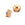 Beads wholesaler  - Round heishi bead - golden brass with zircon 5x2mm - Hole: 1mm (1)