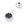 Beads Retail sales Round silver brass pendant - blue zircon - 5mm - Hole: 1mm (2)