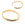 Beads wholesaler  - Oval bangle in golden stainless steel - 51x61mm (1)