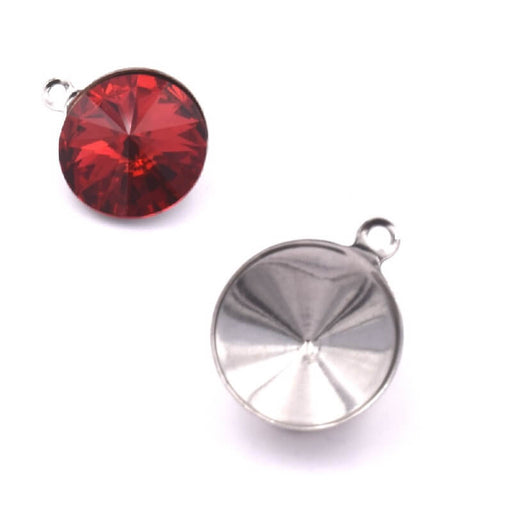 Pendant Stainless steel for 1122 ss47 and 10mm crystal (1)