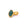 Beads Retail sales Raw Emerald Oval Eye Charm Pendant Set in Golden 925 Sterling Silver - 7x9mm (1)
