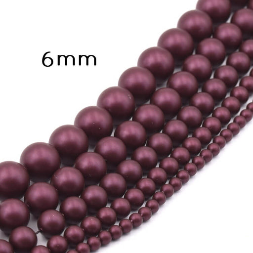 5810 Austrian crystal beads - Crystal Elderberry Pearl 6mm (20)