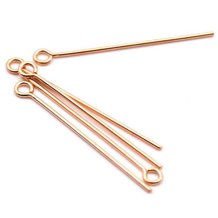 Eye pin 0.6x25.4mm goldfilled - hole: 1mm (5)