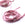 Beads wholesaler  - Natural silk cord hand dyed parma pink 2mm (1m)
