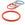 Beads wholesaler  - Orange Resin Bangle Bracelet 6mm - 68cm Inner Diameter (1)