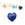 Beads wholesaler  - Faceted Lapis Lazuli Heart Pendant 13mm - Hole: 1mm (1)
