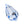 Beads wholesaler  - Briolette Drop 681 Preciosa Light Sapphire 30020 - 6x10mm (2)