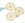 Beads Retail sales Stainless Steel Flower Of Life Connector Findings Round gold color 33mm (1)